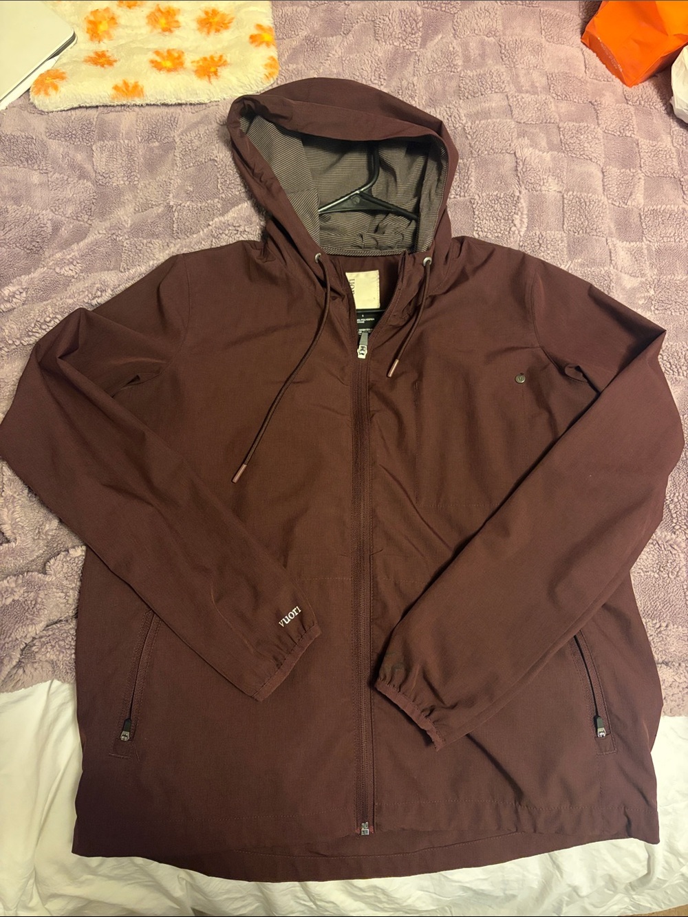 Vuori Women’s Hooded Windbreaker Jacket- Outdoor Trainer Shell
